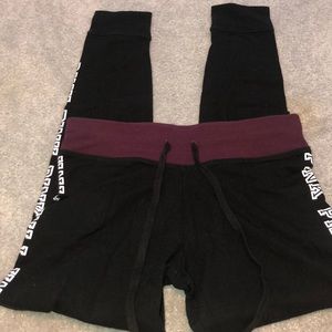 PINK maroon colored leggings